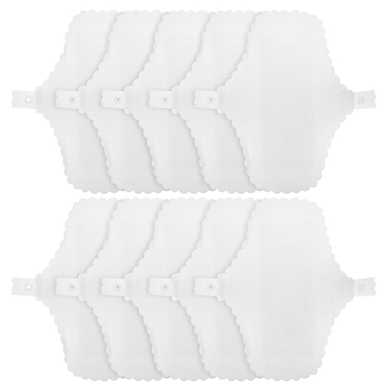 GLEAVI Reusable Menstrual Pads for Women and Girls - 10 Washable Cotton Cloth Period Pads with Ultra-Thin Leak Protection and Elegant Lace Trim 6.69X5.11 Inches
