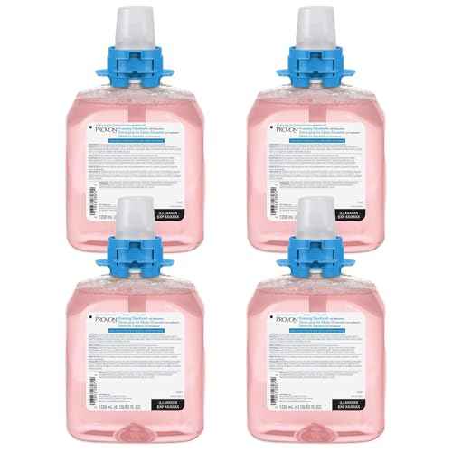 GOJO PROVON Foaming Handwash with Moisturizers Cranberry Fragrance, 1250 mL Foam Hand Soap Refill for PROVON FMX-12 Push Style Dispenser - 5185-04