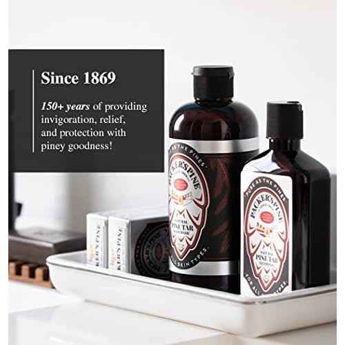 Packer's Pine Tar Conditioner - Natural Men's Psoriasis Aid with Pine Oils, Perfect Companion for Pine Tar Shampoo, 8 fl oz