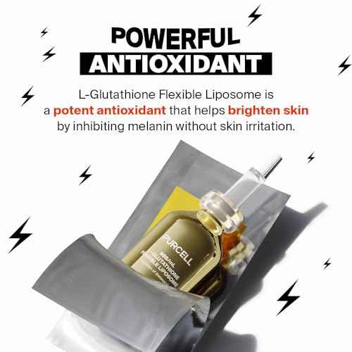 5% L-Glutathione (88B/mL) Flexible Liposome Face Serum - High Concentration with Vitamin B3, Vitamin E, Tranexamic Acid for Hydrating & Brightening (1.01 fl oz / 30ml)