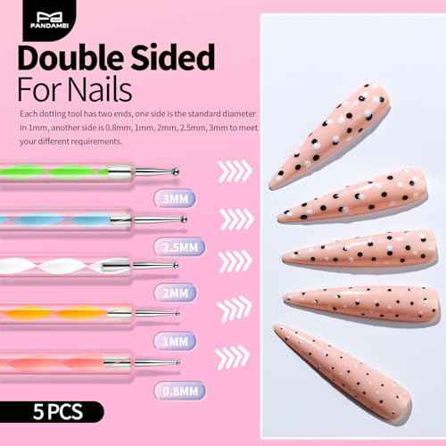 FANDAMEI Nail Art Tools, Nail Tools For Nail Art, Press On Nail Design Tools, Nail Art Kit With Nail Brush, Nail Tools, Nail Stand, Nail Cutters For Nail Tips, Acrylic Nail Clippers