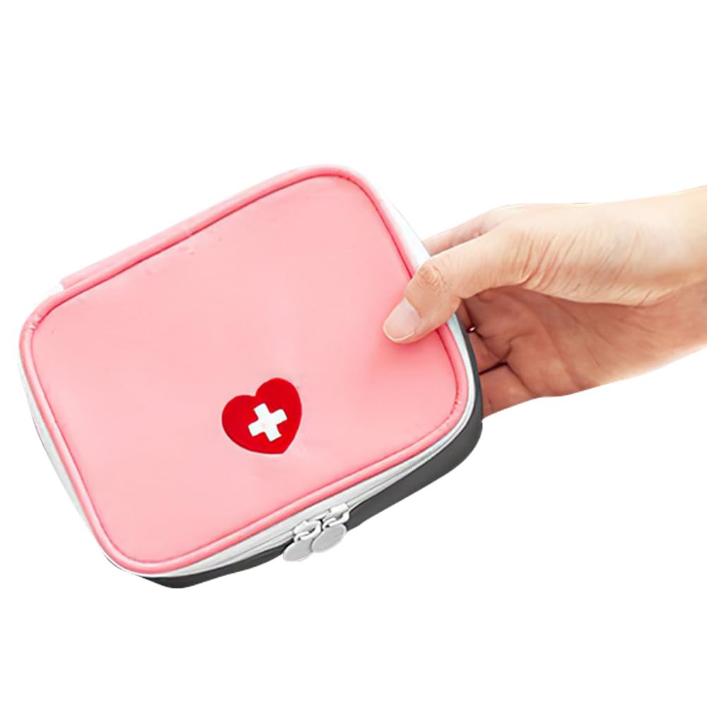 GLEAVI Mini First Aid Kit Case Small Travel Emergency Medical Bag Compact Organizer for Hiking Camping School Business Use