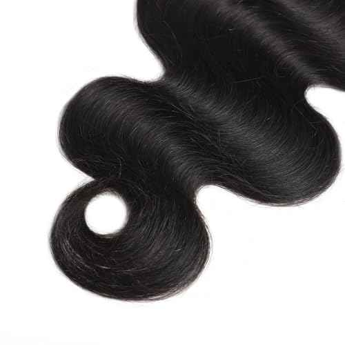 5x5 Skinlike HD Transparent Lace Closure Body Wave Closure 0.1mm Invisible Lace 100% Virgin Human Hair Lace Closure Pre Plucked Natural Hairline (22 Inch)