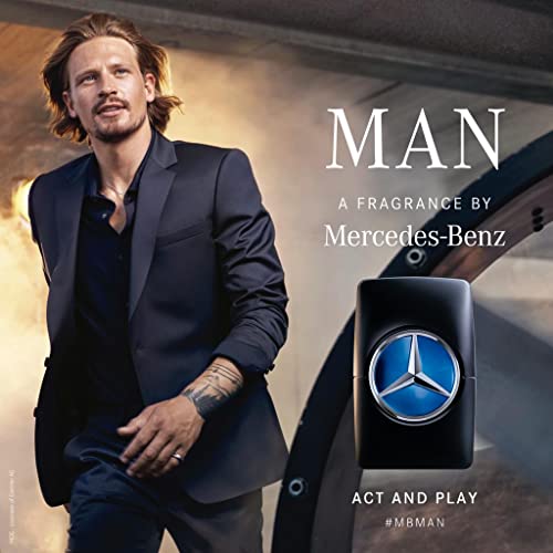Mercedes-Benz Man Intense - Eau de Toilette - Long Lasting Amber & Patchouli Cologne - 0.84 oz Spray
