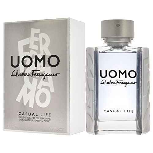 FERRAGAMO Uomo Ferragamo Casual Life Eau de Toilette Pour Homme, Cologne Spray for Men