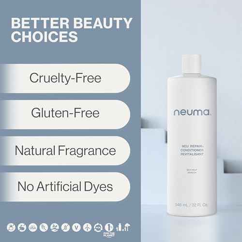 Neuma Neu Repair Conditioner - Protein Hair Treatment for Damaged Hair, Strengthens, Moisturizes, and Reduces Breakage Lemon, Lavender and Fir Needle Scent