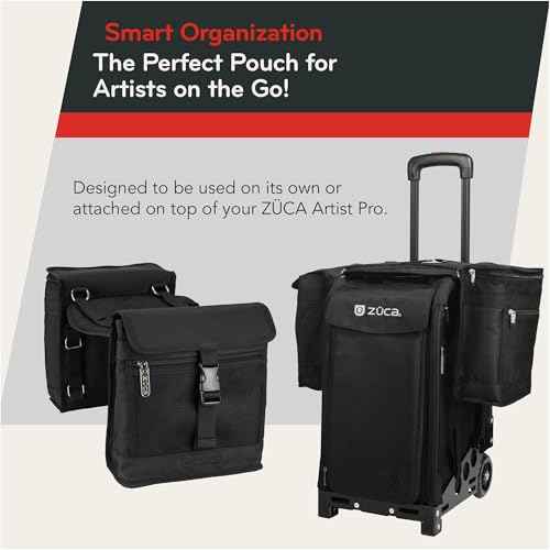 ZUCA Beauty Caddy with Built-in Seat Cushion (Black)