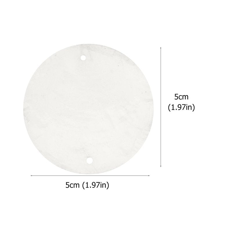 GLEAVI Capiz Shells 2 Inch Round with 2 Holes, 100 Pcs Pre-Drilled Natural White Sea Discs for Wind Chimes Making, DIY Chandelier Lamp Shade Suncatchers, Wedding Decor Craft Bulk