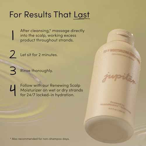 Jupiter Deep Moisturizing Conditioner ? Moisturizing, Nourishing, and Strengthening Hair Care ? Daily Scalp & Hair Hydration for Silky Strands ? Color-Safe, Sulfate-Free, Paraben-Free, 9.5 fl. oz.