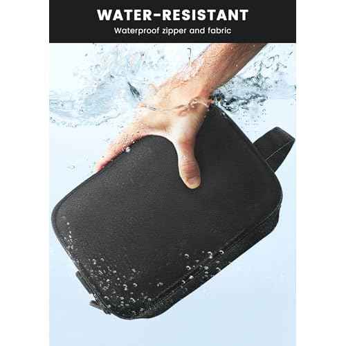 Toiletry Bag for Men, Travel Toiletry Organizer Hanging Dopp Kit, Water-Resistant Shaving Bag for Traveling Toiletries Accessories, Waterproof Mens Toiletry Travel Bag with 11 Compartments, Metal Hook