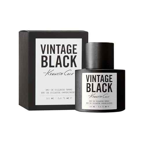 Kenneth Cole Vintage Black Eau de Toilette Spray Cologne for Men, 3.4 Fl. Oz.