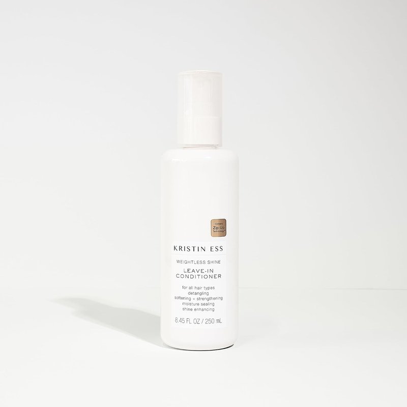 Kristin Ess Hair Hydrating Salon Leave In Conditioner Spray for Strength + Shine - Lightweight Anti Frizz Detangler for Women - Sulfate Free + Color Safe - Castor Oil Moisture Bond Repair Spray