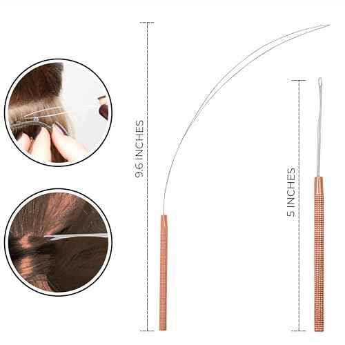 SIVOTE Professional Hair Extension Tools Kit Stainless Steel, Microlink & Itip Extensions Tool Kit, Rose Gold
