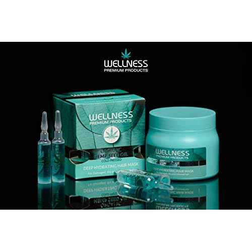Wellness Premium Products Organic Hemp Seed Oil Deep Hydrating Hair Mask Unisex Mask I0095757 16.91 Fl Oz (Pack of 1)