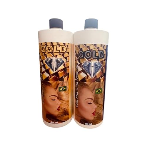 Hair Surgery Cold Wax (Cera Fria) Gold Diamond Blue 1 Liter with Shampoo 1000 ML (Ultra Strong Keratin)