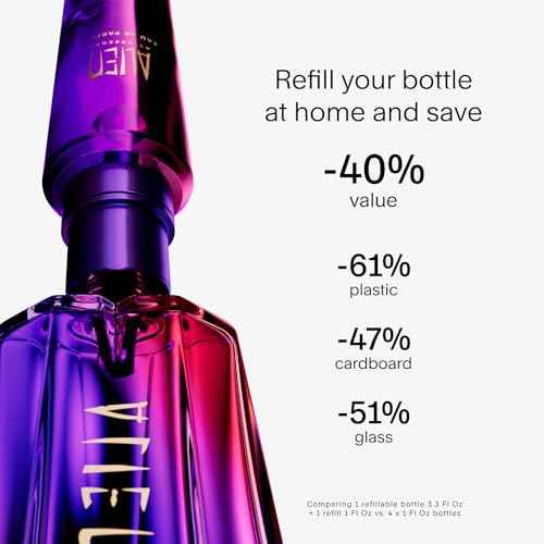 MUGLER Alien Hypersense - Eau de Parfum - Women's Fragrance - Floral & Woody - With Green Mandarin, Pear Accord, Jasmine, & Cashmere - Long Lasting Perfume