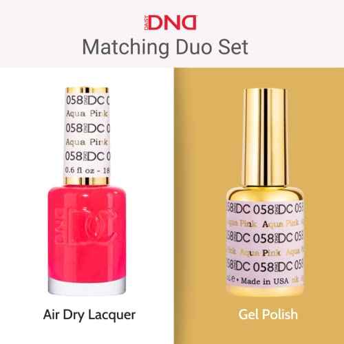 DND Gel Polish Set - 1 each of Gel Polish and Nail Polish, 060 Beet Root, 0.5 Fl Oz