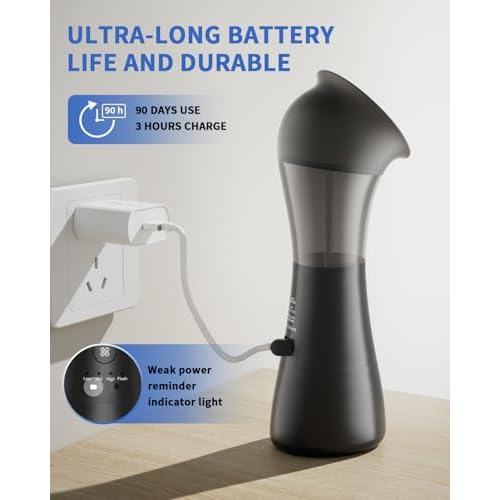 Ear Wax Removal Kit with Integrated Waste Tank, Safe Water Ear Cleaner with Temperature Sensor, 4 Pressure Modes for Varying Earwax Levels ? Effective Smart Electric Ear Cleaning for Family Use
