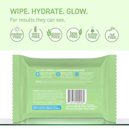 TBH Kids Spot Face Cleansing Wipes ? Gentle Daily Skincare for Preteens & Teens with Oily, Dry & Sensitive Skin ? Salicylic Acid & Witch Hazel ? Paraben-Free & Dermatologist-Approved ? 30ct (2 pack)