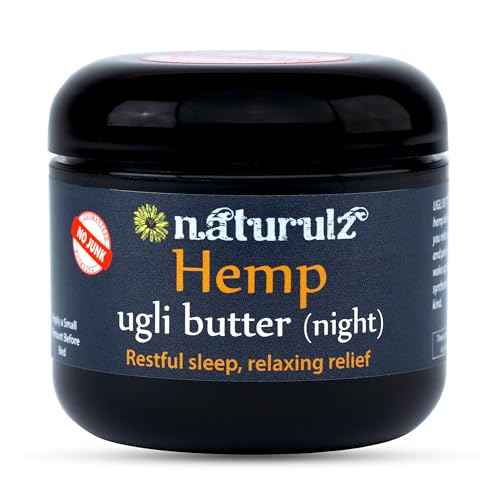 Ugli Butter Hemp Night Cream 4oz ?Calming Nightly Hemp Topical with Soothing Lavender, Calming Chamomile & Relaxing Passionflower. Ease Restless Muscles & Support a Healthy Sleep Cycle Melatonin Free