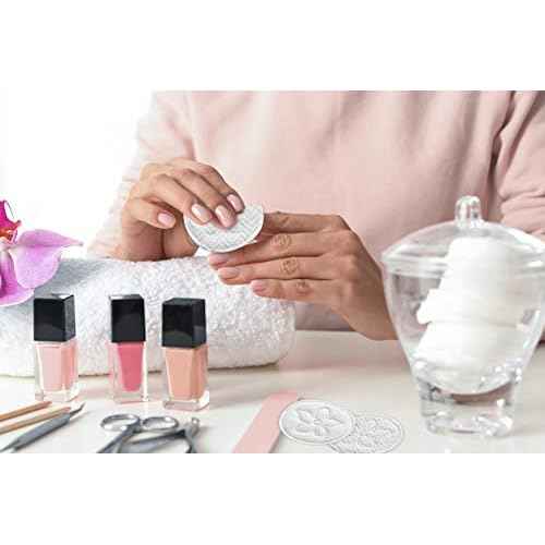 Premium 100% Cotton Rounds (300 Count) - Soft and Gentle Makeup Remover and Cleansing Pads for Face, Nail, and Personal Care - Absorbent, Textured, Lint-Free, and Hypoallergenic