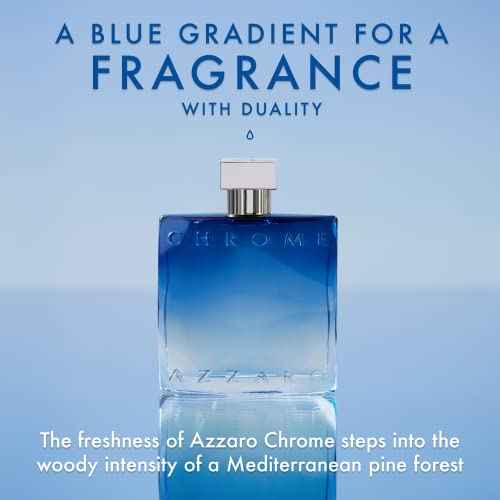 Azzaro Chrome Eau de Parfum - Fresh Aquatic Mens Cologne - Foug?re, Aromatic & Woody Fragrance - Citrus Notes of Green Mandarin - Lasting Wear - Classic Clean Scent - Luxury Perfumes for Men