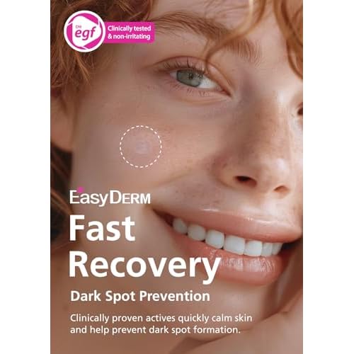 Easyderm Real Calming Patch Pimple Patches, Niacinamide, Hyaluronic Acid, EGF, K-Beauty Skincare | 6 Patches per Pack, 4 Packs (24 Total) Micro Point length : 285¥ìm