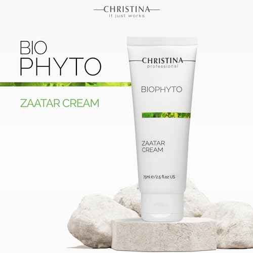 -CHRISTINA- Biophyto Zaatar Cream - 75ml - Vitamin E and Retinol Cream with Thyme & Marjoram Oil for Skin Repair - Balancing Cream for Combination, Dry, Normal, Oily and Sensitive Skin