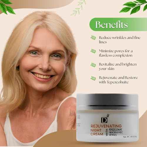 Rejuvenating Facial Night Cream with Retinol, Tepezcohuite, Niacinamide - cruelty-free, vegan, paraben-free silicone-free Mexican Natural skincare ingredients