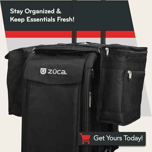 ZUCA Beauty Caddy with Built-in Seat Cushion (Black)