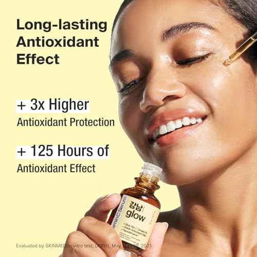 125 Hours Antioxidant Serum with Pure Vitamin C & Ferulic Acid | Korean Glass Skin Products | Vitamin C Face Serum | Korean Skin Care - 1.01fl oz (Pack of 2)