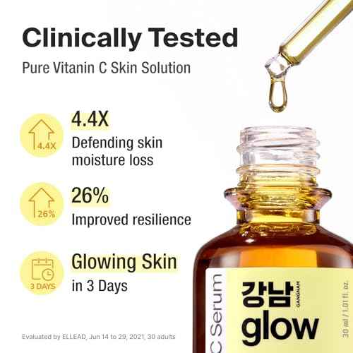 125 Hours Antioxidant Serum with Pure Vitamin C & Ferulic Acid | Korean Glass Skin Products | Vitamin C Face Serum | Korean Skin Care - 1.01fl oz (Pack of 2)