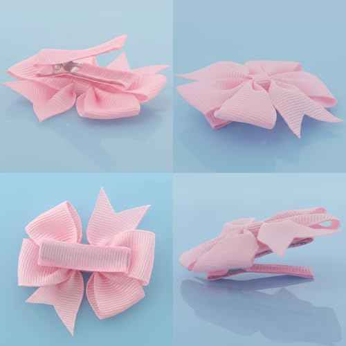 60Pcs Baby Hair Bows Clips: 2 inch Fully Lined Clips for Infant Toddler Girls (30 pairs)