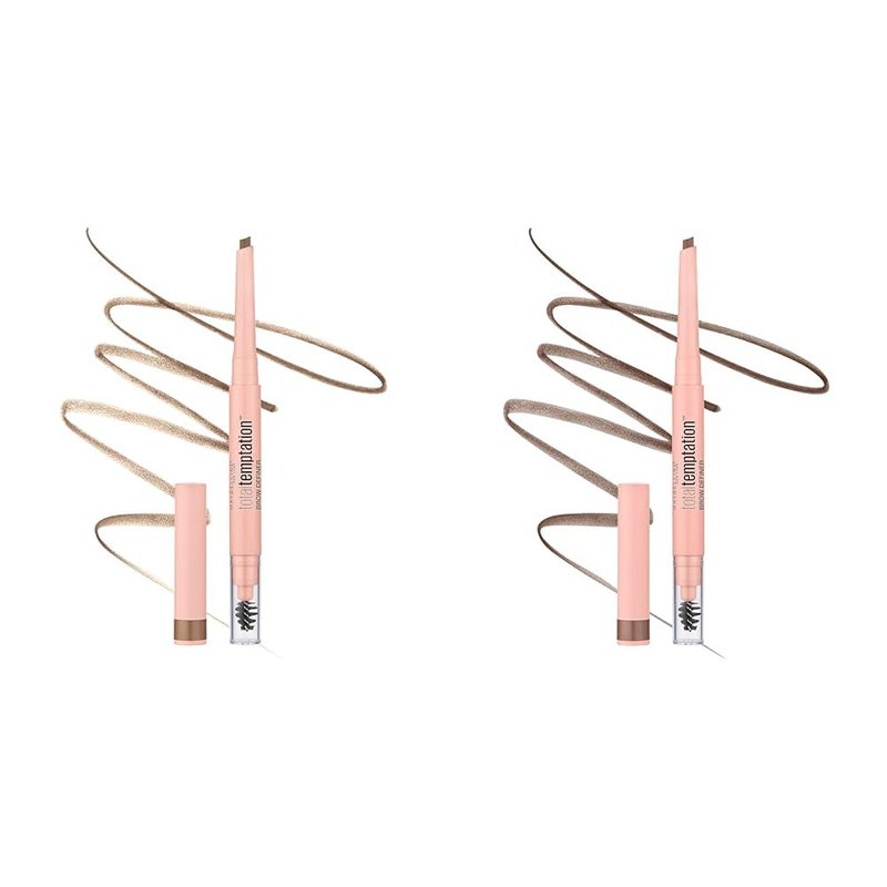 Maybelline Eyebrow Definer Pencil - Total Temptation | Blonde & Soft Brown, 2 Count Bundle