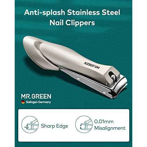 Manicure Set 9 in 1,Professional Pedicure kit,Stainless Steel Manicure Kit,Portable Travel Grooming Kit Nail Care Tools,Nail Clippers Pedicure Tools with Leather Travel Case (Dark Blue)