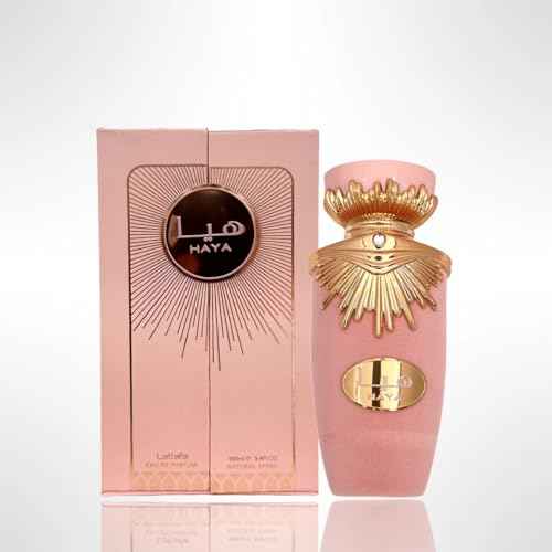 Lattafa Haya Eau de Parfum Spray for Women, 3.4 Ounce