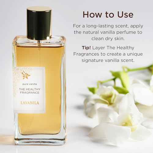 Lavanila Pure Vanilla Perfume Set for Women (1.7 Fl Oz + 10ml Roller-Ball) - Pure Madagascar Vanilla Fragrance, Clean and Natural Eau de Parfum Made In USA
