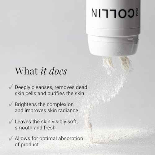 G.M. COLLIN Active Exfoliant Powder | Exfoliating Face Cleanser with Salicylic Acid and Papaya Enzyme | Gentle Daily Facial Scrub with Niacinamide
