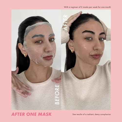 ESW Beauty Most Loved Face Masks - 5-Pack Skincare Set - Hydrating, Soothing & Calming - Includes Strawberries & Cream, Deep Detox, The Pink Dream, Vanilla Oat & Green Reset