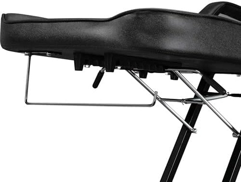 OmySalon Massage Salon Tattoo Chair Esthetician Bed with Hydraulic Stool,Multi-Purpose 3-Section Facial Bed Table, Adjustable Beauty Barber Spa Beauty Equipment, Black