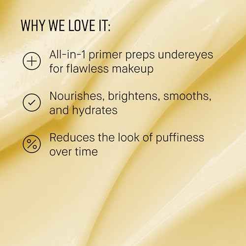 Bobbi Brown Vitamin Enriched Eye Base | 2-in-1 Hydrating Under-Eye Cream & Primer | Hyaluronic Acid, Shea Butter, & Vitamin C, 0.5 Fl Oz