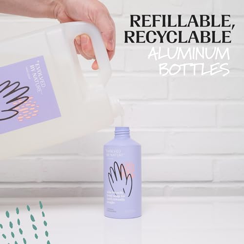 EVOLVED BY NATURE Liquid Hand Soap Refill, 128 Oz, Lavender Lemongrass, Biodegradable Formula
