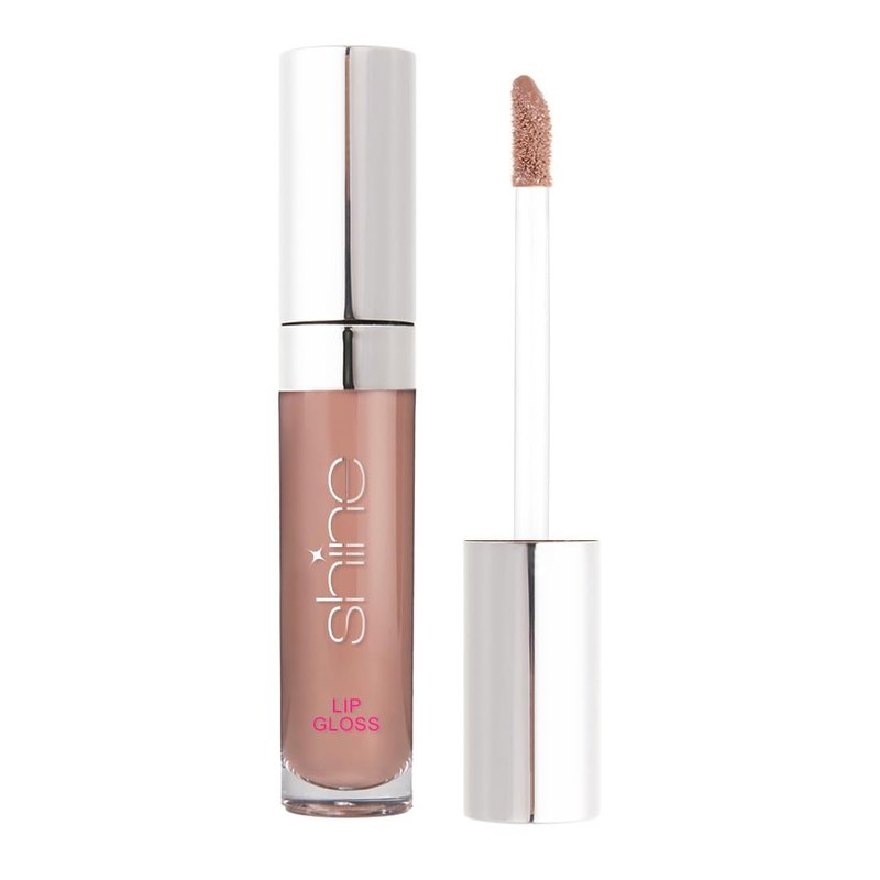Shine Cosmetics Lip Gloss - Not Sticky, Liquid Lip Color with Long-lasting Hydration, Gluten Free, Paraben Free, Cruelty Free (Grounded, .23 FL)