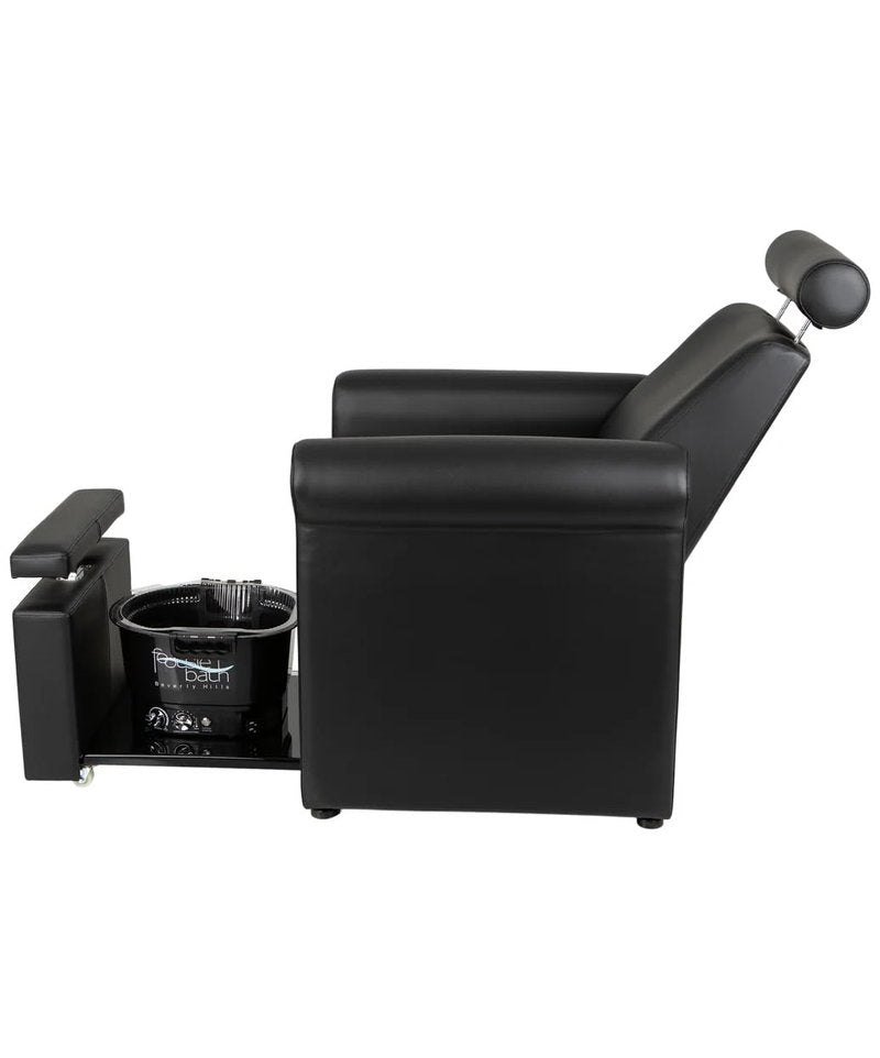 Mona Lisa Plumb Free Pedicure Chair - Adjustable, Portable, Removable, Black | No Plumbing Needed, CHM-2320-5H-BLACK