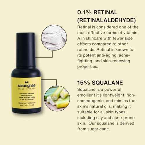 Love Saranghae Advanced Renewal Retinal Serum ? Lightweight Face Serum with Encapsulated Retinal, Niacinamide & Squalane ? Smooth, Brighten & Hydrate Skin ? 30ml