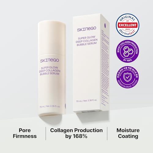 Super Glow Deep Collagen Bubble Serum with 1,005,189ppb Collagen ? Anti-Aging, Hydrating, Skin-Firming, Fine Line Care, Korean Skincare ? 2.36 fl.oz