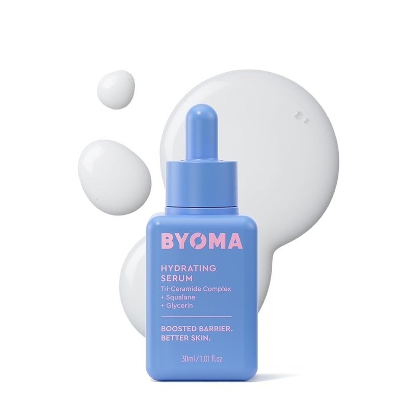 BYOMA Hydrating Serum - Moisturizing Facial Serum with Squalane & Ceramides for Glowing Skin - 1.01 fl. oz