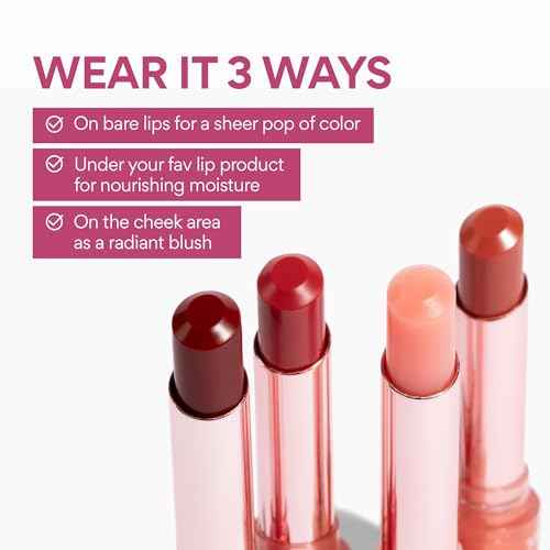 innisfree Dewy Tint Lip Balm with Hyaluronic Acid & Ceramides, Korean Hydrating Tinted Balm