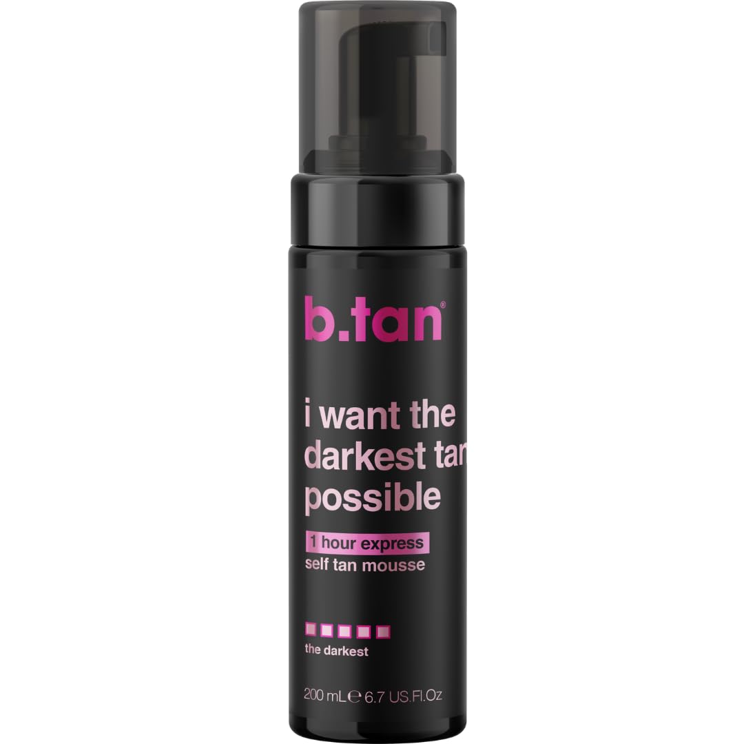 Ultra Dark Self Tanner Mousse - Fast 1 Hour Express Tanning Foam | Golden Bronzing Glow, Vegan & Cruelty-Free, 6.7 Fl Oz