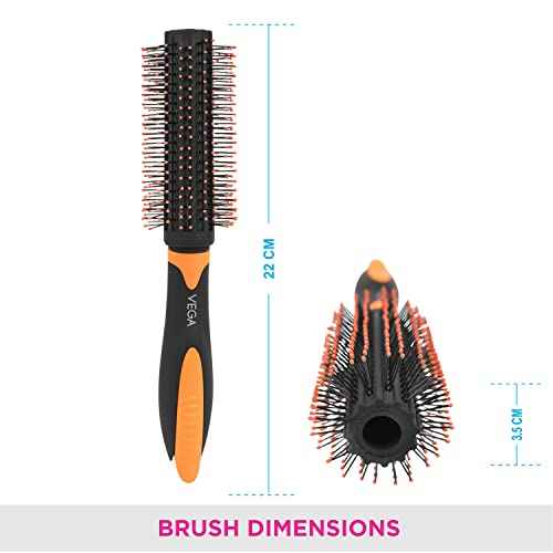 Vega Round Brush with Clip